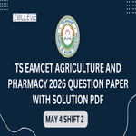 TS EAMCET 2026 May 4 Shift 2 Agriculture and Pharmacy Question Paper with Solution PDF